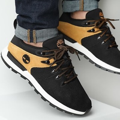 Baskets Sprint Trekker A24AB – Nubuck Noir et Blé