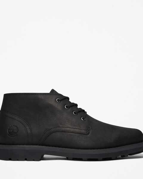 Bottine Chukka mi-haute imperméable à lacets Alden Brook - noir