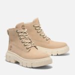 Bottines mi-hautes à lacets Field - beige clair