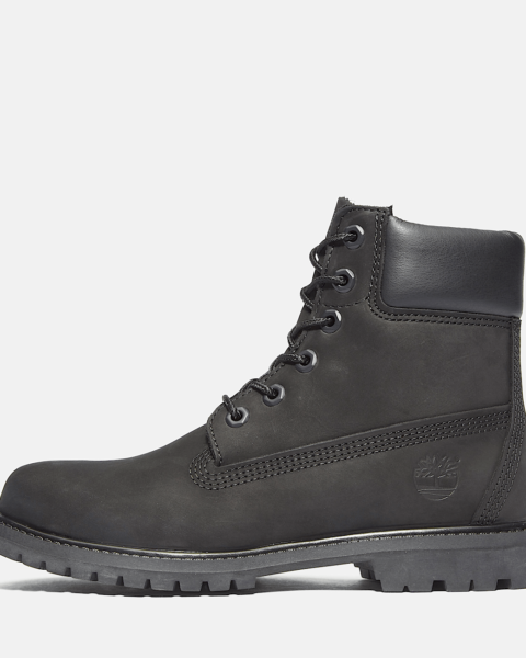 6-inch Boot imperméable à lacets - noir