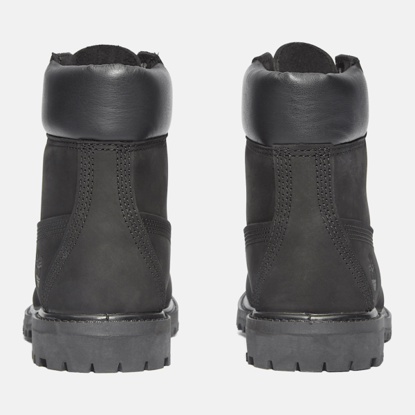 6-inch Boot imperméable à lacets - noir