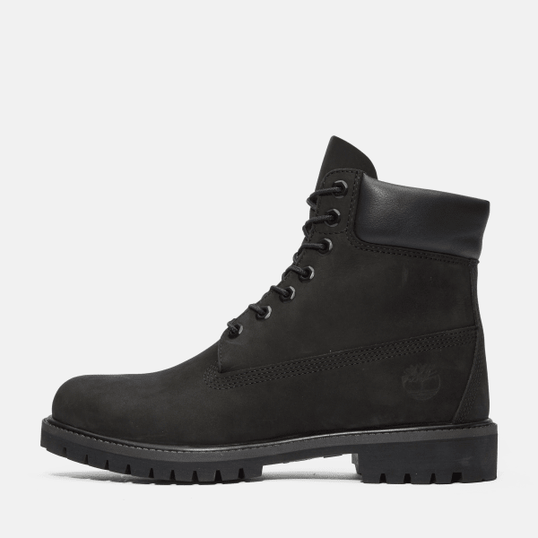 6-inch Boot imperméable à lacets - noir