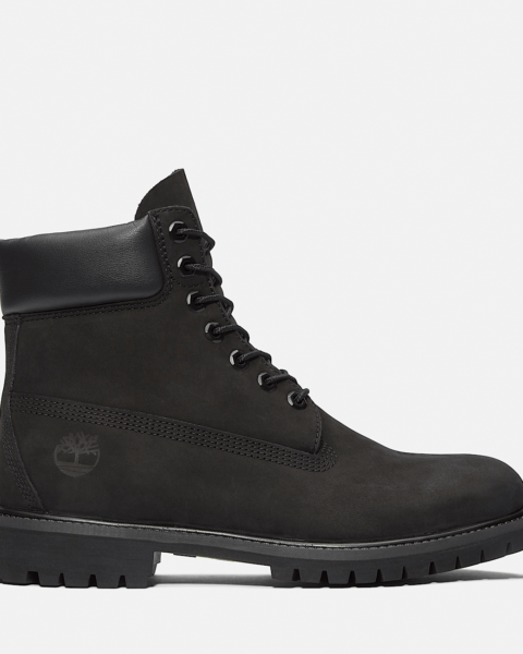 6-inch Boot imperméable à lacets - noir