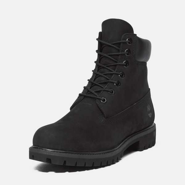 6-inch Boot imperméable à lacets - noir